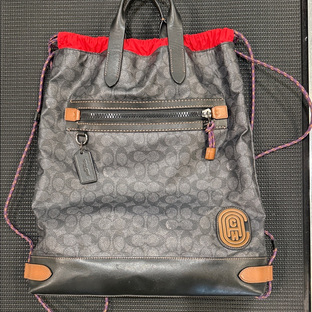 Coach Academy Drawstring Backpack - image 1